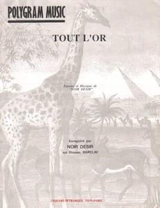 Partition de la chanson : Tout l'or        