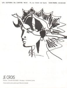 Partition de la chanson : Je crois Transcription pour piano par Maurice Vander