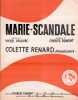 Partition de la chanson : Marie scandale        . Renard Colette - Dumont Charles - Vaucaire Michel