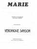 Partition de la chanson : Marie        . Sanson V&eacute;ronique - Sanson V&eacute;ronique - Sanson V&eacute;ronique