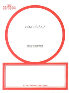 Partition de la chanson : C'est déjà ça