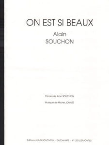 Partition de la chanson : On est si beaux