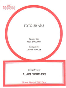 Partition de la chanson : Toto trente ans