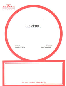 Partition de la chanson : Zèbre (Le)