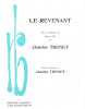 Partition de la chanson : Revenant (Le)        . Trenet Charles - Trenet Charles - Trenet Charles