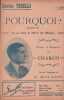 Partition de la chanson : Pourquoi ? ( Nelle tue braccia )        . Charco Louis - Toselli Enrico - Millandy Georges