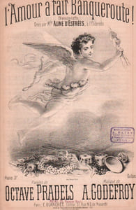 Partition de la chanson : Amour a fait Banqueroute (L') Chansonnette Eldorado