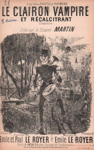 Partition de la chanson : Clairon vampire et récalcitrant