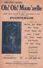 Partition de la chanson : Oh ! Oh ! Mam'zelle        . Pharaon - Courquin Arthur - Pharaon's