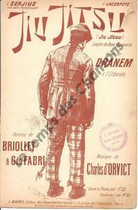 Partition de la chanson : Jiu jitsu ( Leçon de boxe Japonaise ) Chanson comique Eldorado. Dranem - D'Orvict Charles - Briollet,Fabri Géo