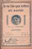 Partition de la chanson : Je ne fais que entrer et sortir     Papier fragilis&eacute;   . Sarthel - Maye Paul - Sarvil Ren&eacute;