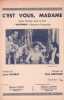 Partition de la chanson : C'est vous, Madame " Antonia " , Romance Hongroise , est un film mettant en vedette Marcelle Chantal, Fernand Gravey , ...
