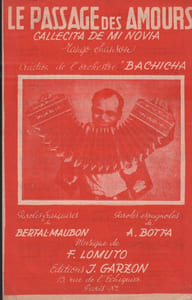 Partition de la chanson : Passage des amours (Le) ( Callecita de mi novia )