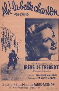 Partition de la chanson : Ah ! la belle chanson