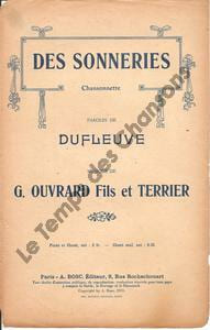 Partition de la chanson : Des sonneries Chansonnette