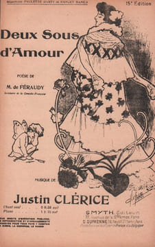 Partition de la chanson : Deux sous d'Amour       Poésie . Darty Paulette,Raynal Louis - Clérice Justin - de Féraudy Maurice