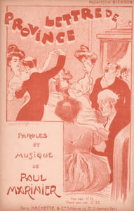 Partition de la chanson : Lettre de Province