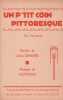 Partition de la chanson : P'tit coin pittoresque (Un)        .  - Zozymont - Lema&icirc;tre Julien