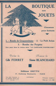 Partition de la chanson : Ronde de Croquemitaine       Chanson enfantine 