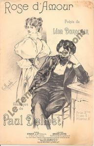 Partition de la chanson : Rose d'amour Poésie