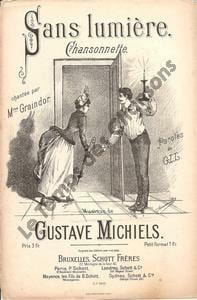 Partition de la chanson : Sans lumière Chansonnette