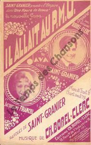 Partition de la chanson : Il allait au P.M.U. Empire (L')