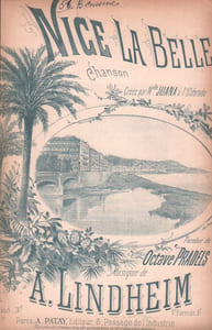 Partition de la chanson : Nice la Belle Eldorado
