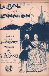 Partition de la chanson : Bal de Lannion (Le) Poésie