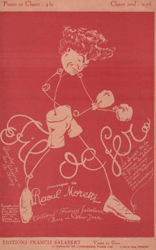 Partition de la chanson : Fil de Fer Reproduction du boxeur Filbox autorisé par la société du perroquet Théâtre des Ambassadeurs. - Moretti ...
