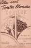 Partition de la chanson : Elles sont toutes blondes        .  - Gardoni Fredo,Jardin Ch. - Desty Suzanne