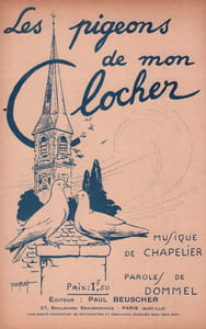 Partition de la chanson : Pigeons de mon clocher (Les)