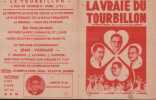 Partition de la chanson : Vraie du tourbillon (La) Petit feuillet publicitaire pour le Tourbillon , Bal musette situ&eacute; au 8 rue de Tanger, Paris 19e ...
