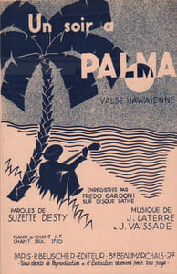 Partition de la chanson : Soir à Palma (Un)