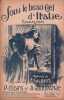 Partition de la chanson : Sous le beau ciel d'Italie     Tranche fragilis&eacute;e   .  - Codini Pierre,Stoupanse Al. - Gibert