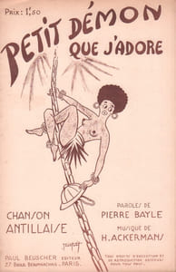 Partition de la chanson : Petit démon que j'adore " Chanson Antillaise "      Chanson Coloniale et Exotique 