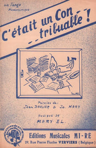 Partition de la chanson : C'était un Con ... tribuable ! ( Contribuable ) Chanson humoristique