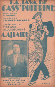 Partition de la chanson : Java de cass' poitrine (La) Papier fragile