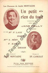 Partition de la chanson : Petit rien du tout (Un) Chansonnette Eldorado