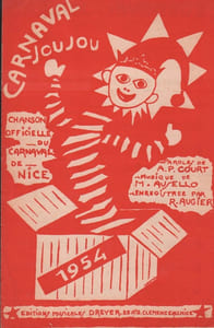 Partition de la chanson : Carnaval Joujou " Carnaval Joujou " chanson officielle du Carnaval de Nice 1954