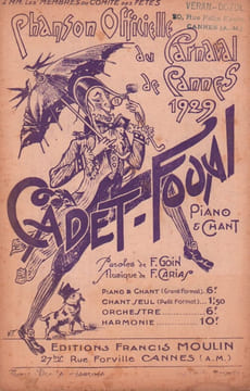 Partition de la chanson : Cadet Foual Cadet Foual " chanson Carnavalesque avec les airs populaires de Cadet Rousselle et la Mèr'Michel; chanson ...