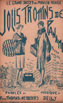 Partition de la chanson : Jolis trottins de Paname Moulin Rouge. - Delly - Thomas Pierre,Neyouser's L.
