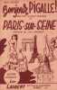 Partition de la chanson : Bonjour Pigalle ! / Paris sur Seine Partition de deux succ&egrave;s avec accompagnement accord&eacute;on ou violon; l'illustration montre ...