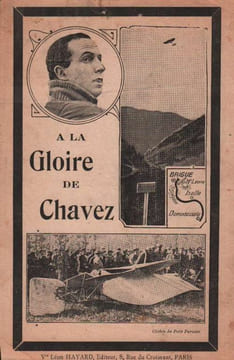 Partition de la chanson : Gloire à Chavez, le héros du Simplon Cette partition originale est en hommage à George Antoine Chavez, aviateur français ...