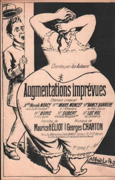 Partition de la chanson : Augmentations imprévues Partition d'édition originale sans accompagnement; l'illustration de la couverture est signée Alfred ...