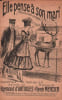 Partition de la chanson : Elle pense &agrave; son mari Ainsi commence cette chansonnette : " Un' Millady &agrave; l'allure extravagante, visitant Paris, tr&egrave;s en ...