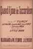 Partition de la chanson : Quand il joue d'l'accordéon       Chanson réaliste . Max Simone,La Palma,Turcy Andrée,Little Barra,Day Lucette,D'Orcy Jane - ...