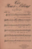 Partition de la chanson : Tes yeux Bleus " Tes yeux Bleus " composition et vente monopolis&eacute;es par des Poilus dat&eacute;e Juillet-Aout 1917.       .  - ...