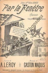 Partition de la chanson : Par la fenêtre Romance Eldorado