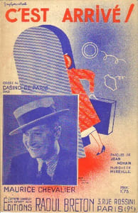 Partition de la chanson : C'est arrivé ! Casino de Paris