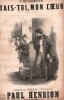 Partition de la chanson : Tais-toi, mon coeur Album 1850, A Mr. Audran Accompagnement de guitare par Carcassi      Romance .  - Henrion Paul - ...